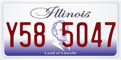IL license plate Y585047