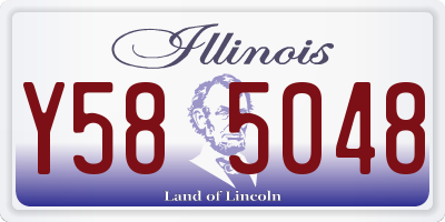 IL license plate Y585048