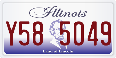 IL license plate Y585049