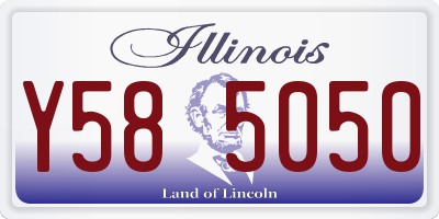 IL license plate Y585050