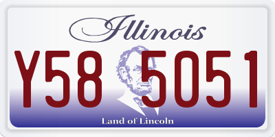 IL license plate Y585051
