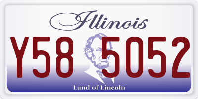 IL license plate Y585052