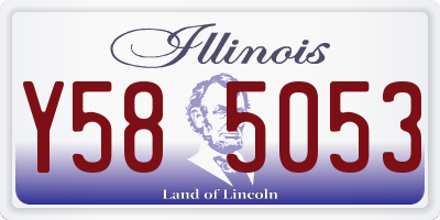 IL license plate Y585053