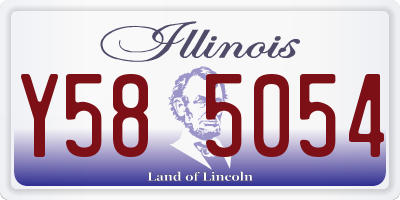 IL license plate Y585054