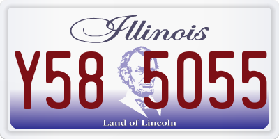IL license plate Y585055