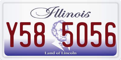 IL license plate Y585056