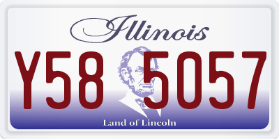 IL license plate Y585057