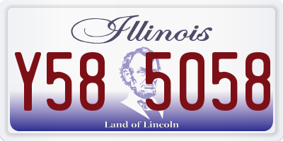 IL license plate Y585058