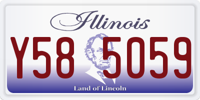IL license plate Y585059
