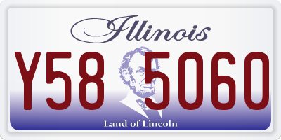 IL license plate Y585060