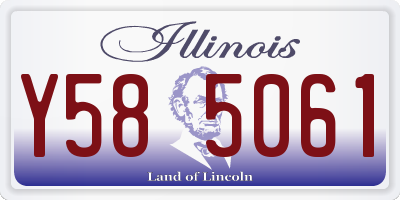 IL license plate Y585061