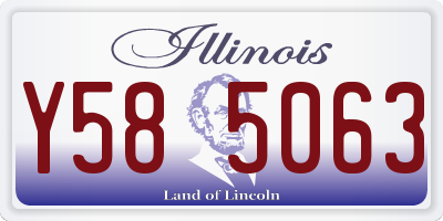 IL license plate Y585063