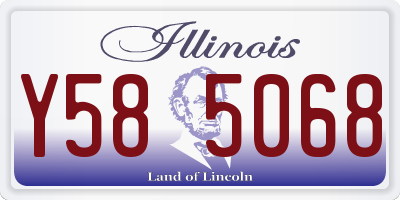 IL license plate Y585068