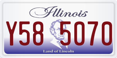 IL license plate Y585070