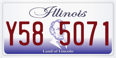 IL license plate Y585071