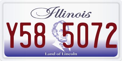 IL license plate Y585072