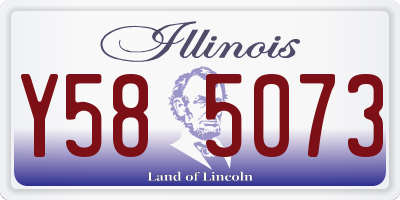 IL license plate Y585073