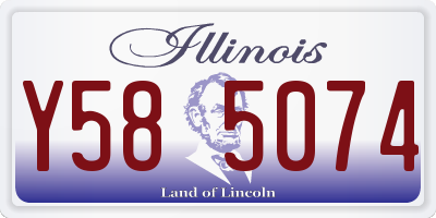 IL license plate Y585074