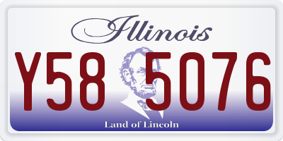 IL license plate Y585076