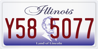 IL license plate Y585077