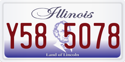 IL license plate Y585078