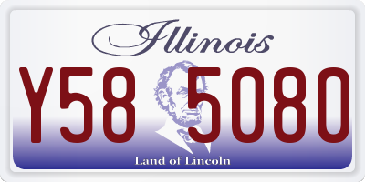 IL license plate Y585080