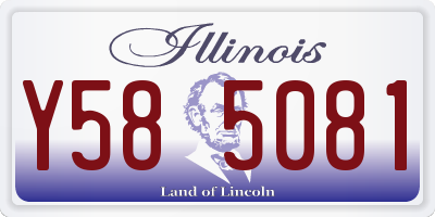 IL license plate Y585081