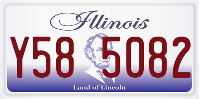 IL license plate Y585082