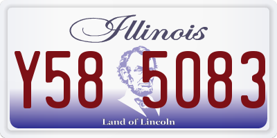 IL license plate Y585083