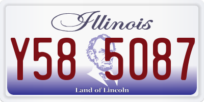 IL license plate Y585087