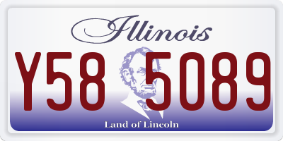 IL license plate Y585089