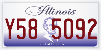 IL license plate Y585092