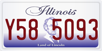 IL license plate Y585093