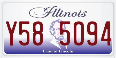 IL license plate Y585094