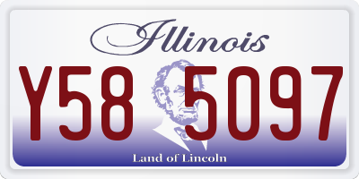 IL license plate Y585097