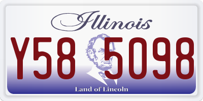 IL license plate Y585098