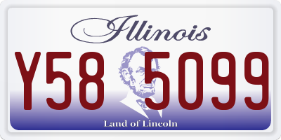 IL license plate Y585099