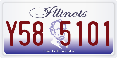 IL license plate Y585101