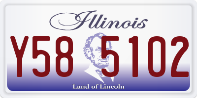 IL license plate Y585102
