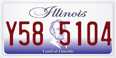 IL license plate Y585104