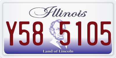 IL license plate Y585105
