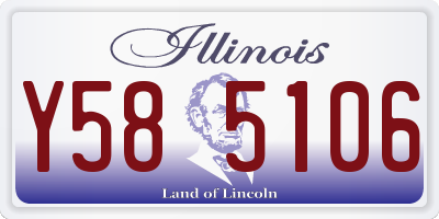 IL license plate Y585106