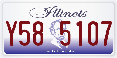 IL license plate Y585107