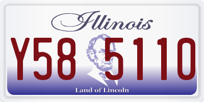 IL license plate Y585110