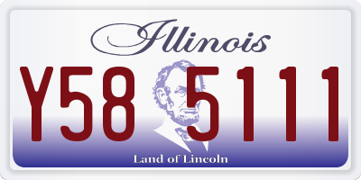 IL license plate Y585111