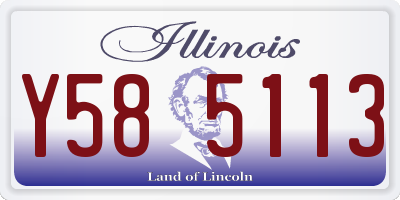 IL license plate Y585113