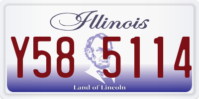 IL license plate Y585114