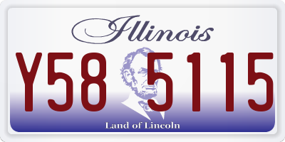 IL license plate Y585115