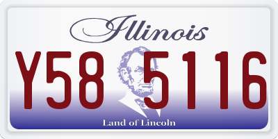 IL license plate Y585116