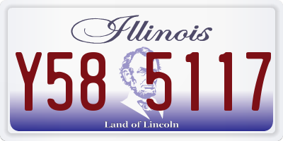 IL license plate Y585117